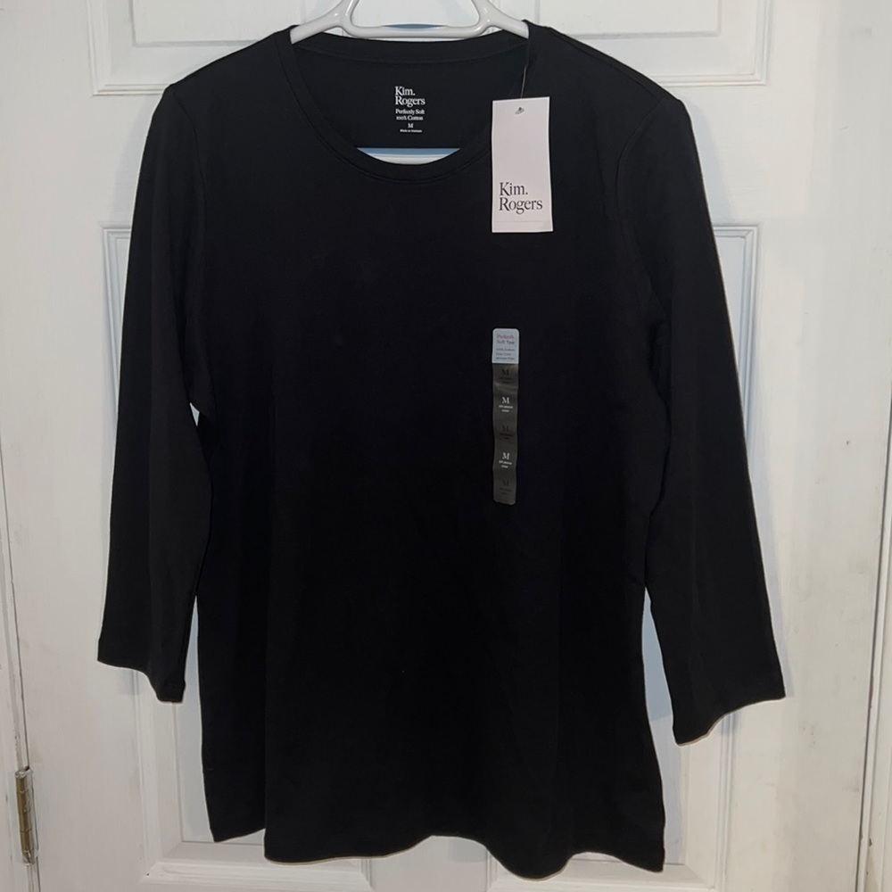 Kim Rogers Perfectly Soft Tee Shirt M NWT